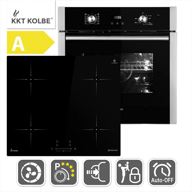 Cuisinière: 60cm Four encastrable EB8005ED + 59cm Plaque Induction IND5900B