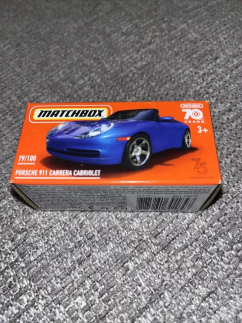 2023 Matchbox Power Grabs #79 Porsche 911 Carrera Cabriolet