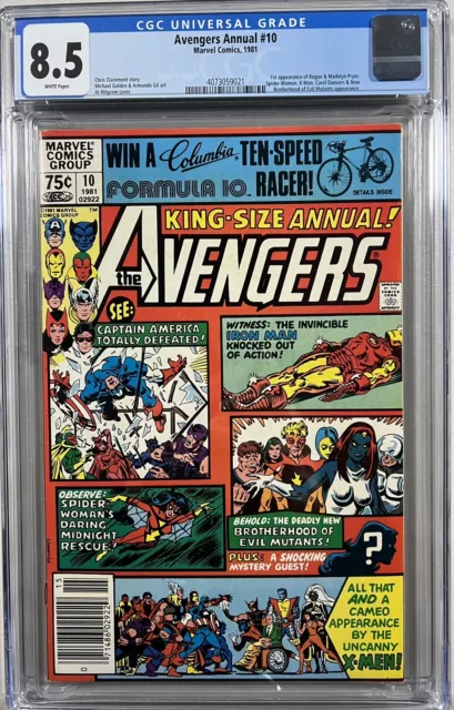 Avengers Annual 10 (Marvel, 1981) CGC 8.5 WP  **1st Appearance Rogue**