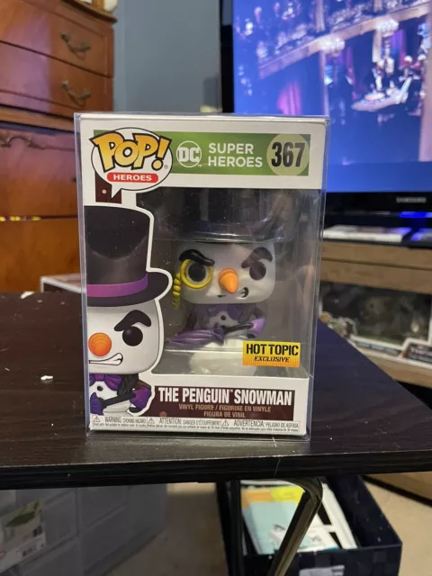 Funko Pop! ~Heroes ~DC Super Heroes~THE PENGUIN SNOWMAN #367~Hot Topic Exclusive