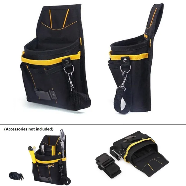 Robusta bolsa de herramientas para electricista con cinturón ajustable para un uso cómodo