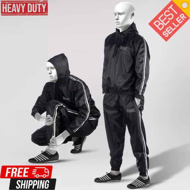 RAD Sauna Suit with Hood Weight Loss Fitness Exercise Track Suit for Men & Women