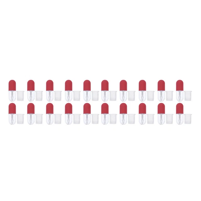 20 Stück Leere Lipgloss-Röhrchen In Weinglas-Form – DIY Nachfüllfläschchen Für Lippenpflege (8 Ml, Transparent)
