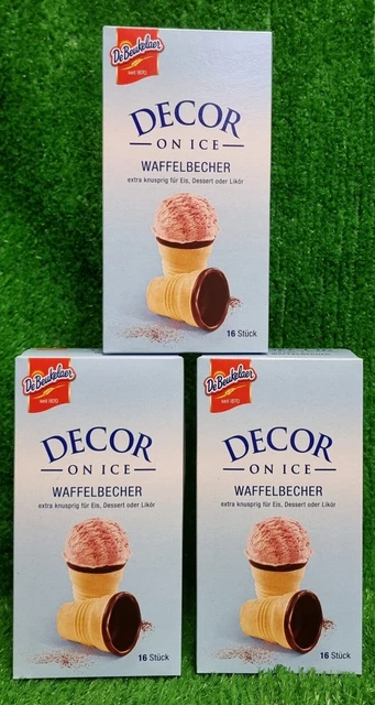 De Beukelaer Decor On Ice Waffelbecher Extras Knusprig Für Eis Desser