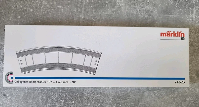 MÄRKLIN 74623 GEBOGENES Rampenstück 4001883746234 Modellbau H0 OVP R2 ...