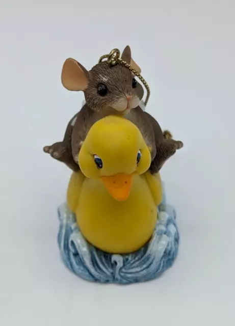 Fitz & Floyd Charming Tails Rubber Ducky Fun Christmas Ornament Limited Edition 3