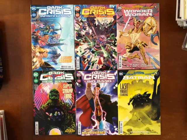 Lot (16) DC DARK CRISIS ON INFINITE EARTHS 1-6 + ONE-SHOTS JLA COMICS NM+ Unread 3