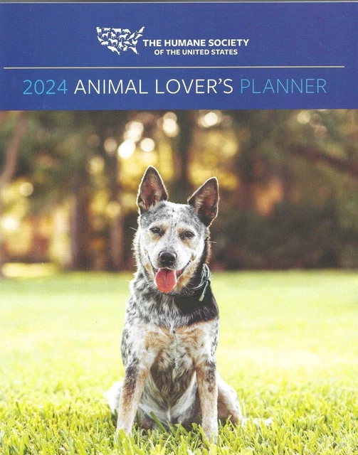 2024 PLANNER CALENDAR Animal Lovers Humane Society Cats Dogs Horses