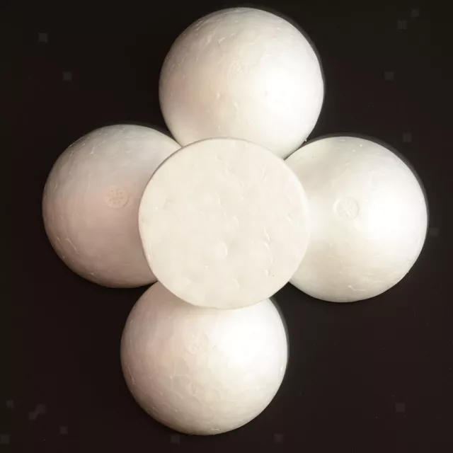 5x Half Round Foam Solid Styrofoam Ball for DIY Kid Craft Xmas Wedding 120mm