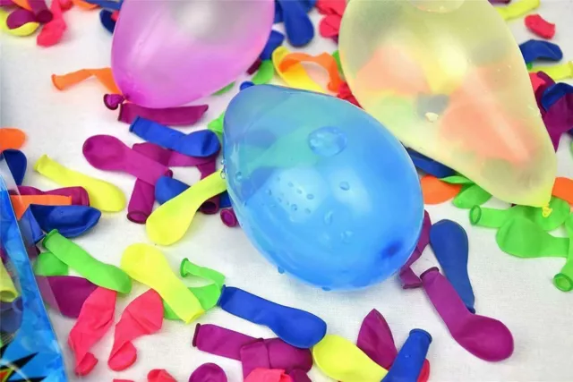 WATER BOMBS 100 x BALLOONS GARDEN SUMMER FUN + FILLING NOZZLE UK Seller & Stock