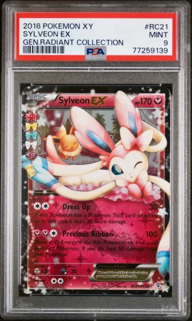 PSA 9 - Sylveon EX RC21/RC32 XY Generations Radiant Collection - Pokemon