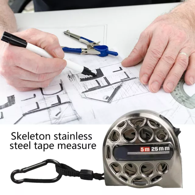 High Grade Tape Measure Metal Hollow Tape Measure Auto Lock Stainless Excellent