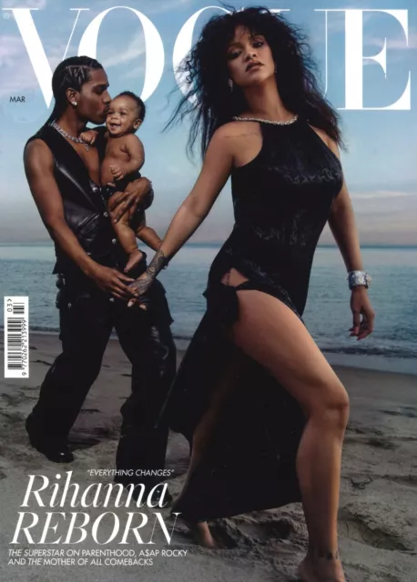 Vogue Magazine, Rihanna Reborn, ASAP Rocky Baby Son, Jacob Collier, March 2023