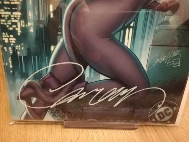 Catwoman 80Th Anniversary 2020 J Scott Campbell Variant F Signed With Coa! Nm!