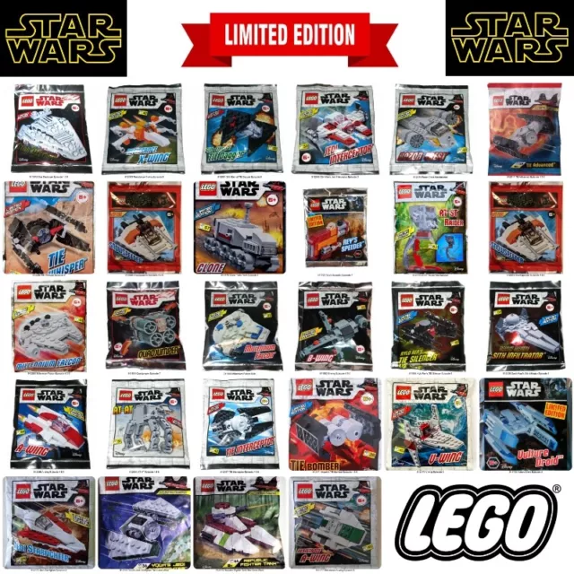 NEW LEGO Limited Edition Star Wars Collectible Sets Foil and Paper Pack Sealed