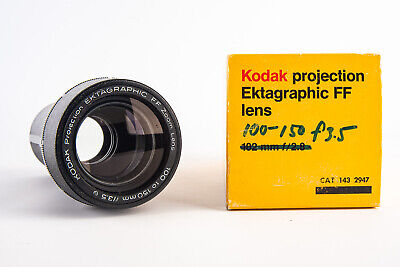 Lente zoom vintage Kodak proyección ectagráfica FF 100-150 mm f/3,5 en caja V14