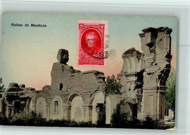 10105327 - Mendoza Ruinen 1910 AK Argentinien