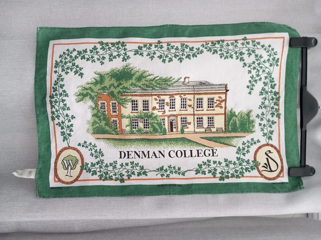 Toalla de té vintage Ulster Weavers lino irlandés Denman universidad WI Instituto para mujeres