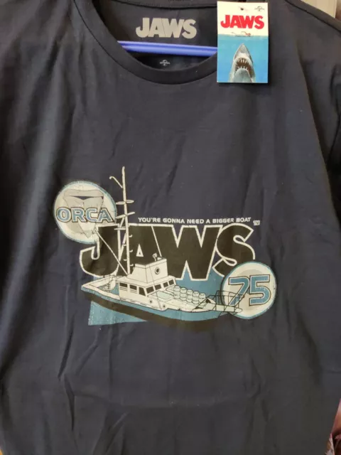 Universal JAWS lo squalo  T-shirt taglia L maglietta nuovo con etichette