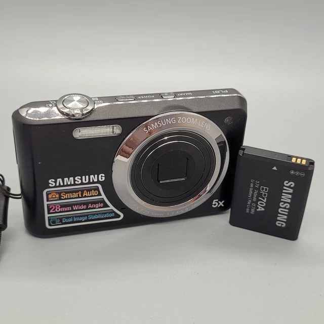 Samsung PL81 12.2MP Compact Digital Camera Black Faulty