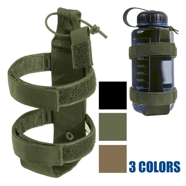 CEINTURE DE PORTE-BOUTEILLE d'eau noire r glable pour camping randonn e