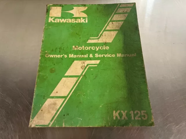 Kawasaki KX125 - E1 owners and service manual KX 125 kx125e1 OEM