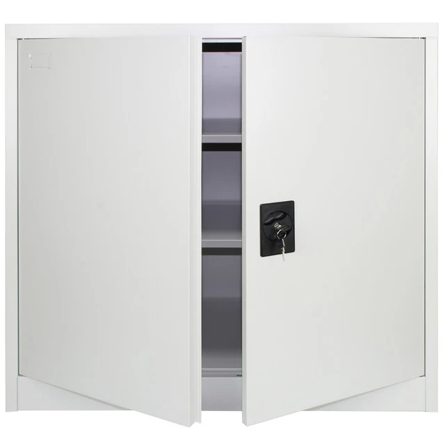 Mehrzweckschrank 90x40x90cm Gartenschrank Aktenschrank Metallschrank Büro RAL
