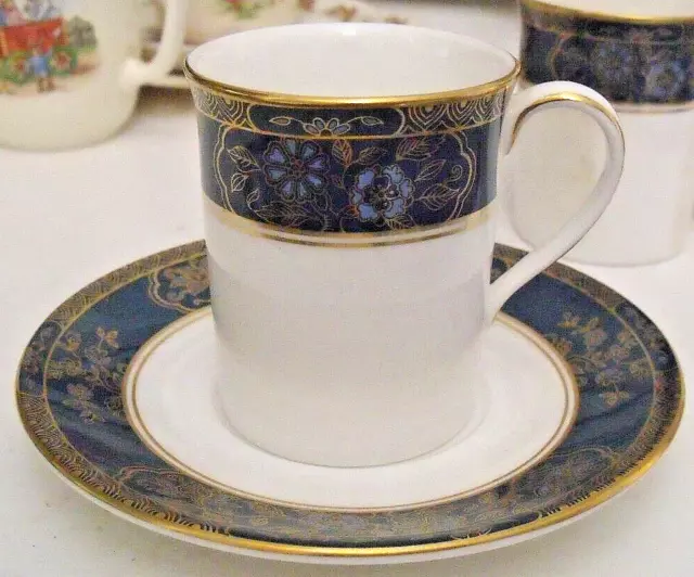 Royal Doulton Carlyle Demitasse Coffee Cup & Saucer 1st Quality