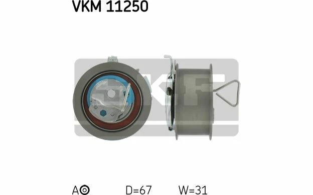 SKF Galet tendeur pour AUDI A3 A4 VOLKSWAGEN GOLF PASSAT SKODA FABIA VKM 11250