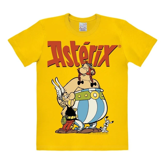 T-shirt Astérix - Idéfix Le Chien - Logo Imprimé - Blanc Coton - LOGOSHIRT Homme