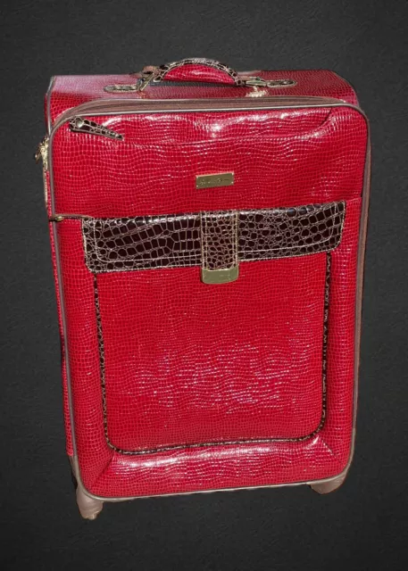Samantha Brown Red Luggage  Classic Collection Spinner Wheels Large 29x18x10