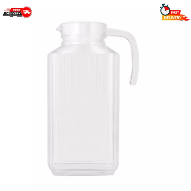 2L Pitcher Jug Water & Jug Juice Drinks Serving Water Fridge Container Clear AU