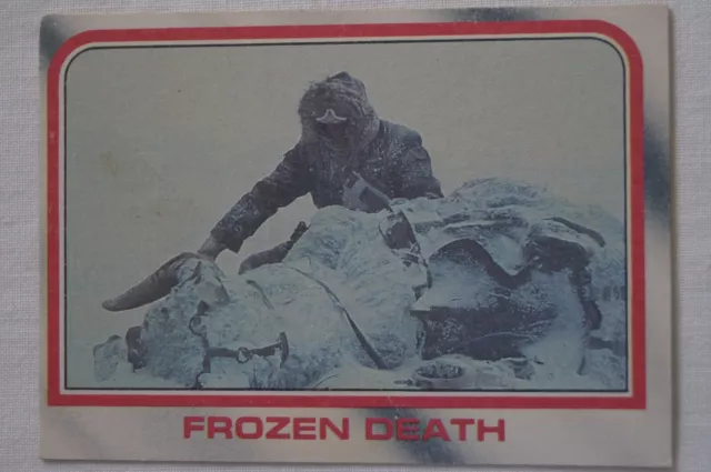 Star Wars The Empire Strikes Back-Vintage 1980 Scanlens Trade Card Frozen Death