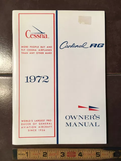 1972 Cessna 177RG Cardinal RG Owner's manual