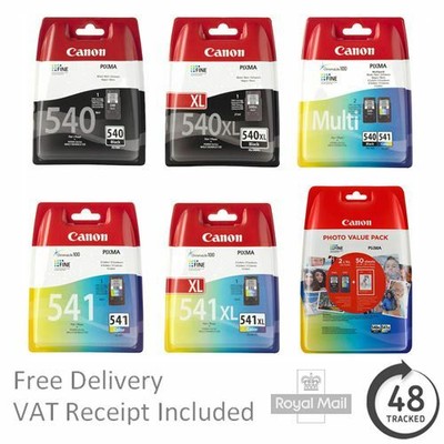 Canon PG-540 Black & CL-541 Colour Ink Cartridges Std / XL Capacity PIXMA MG3650