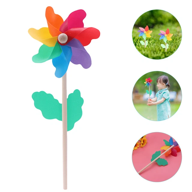 12 Pcs Windräder Für Hof Und Garten Spielzeug Für Draußen Mini-Spielzeug Bunt