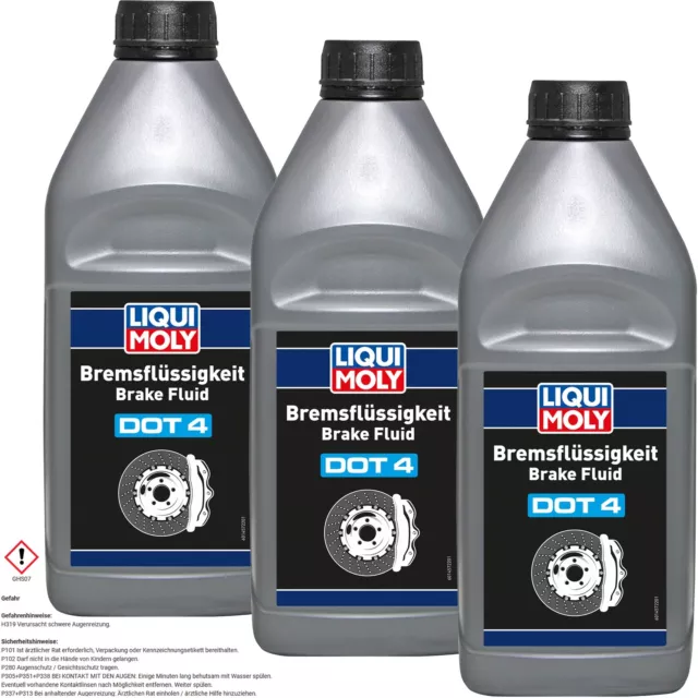 3L Liqui Moly Bremsflüssigkeit Dot4 Breake Fluid Sae J 1703 1704 Iso 4925 Dot-4