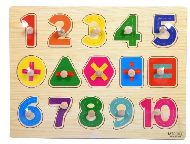 Wooden Puzzle Baby Kids Toddler Jigsaw Alphabet Letters Animal Learning Toy Gift