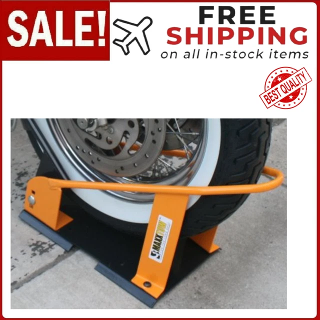 MOTORCYCLE WHEEL CHOCK Adjustable Stand Transport Tire Mount Trailer