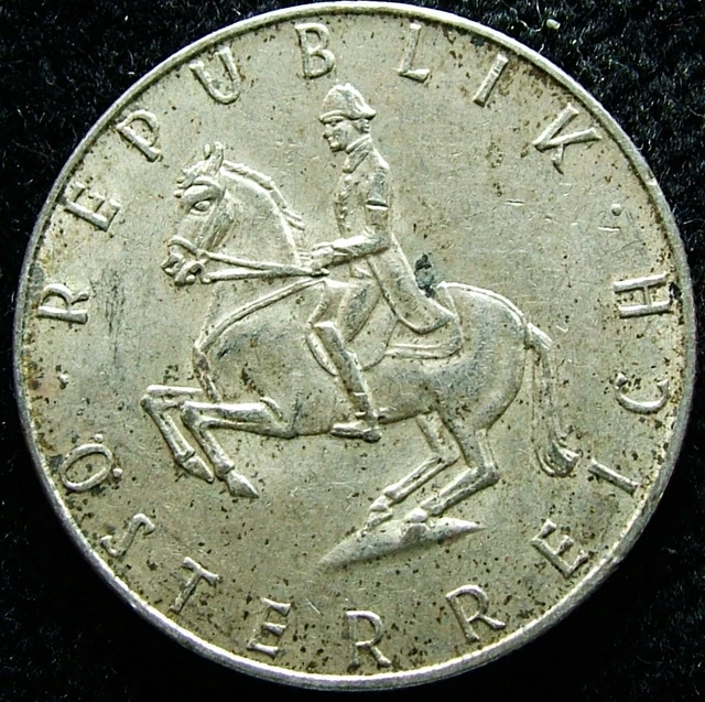1961    Austria   5 schilling  silver coin