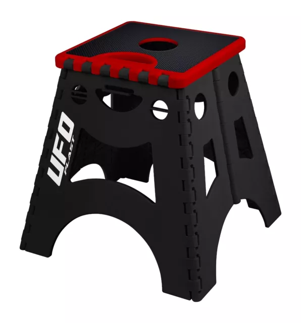 UFO MX Motocross Enduro Fold Out Foldable Bike Paddock Box Stand Red