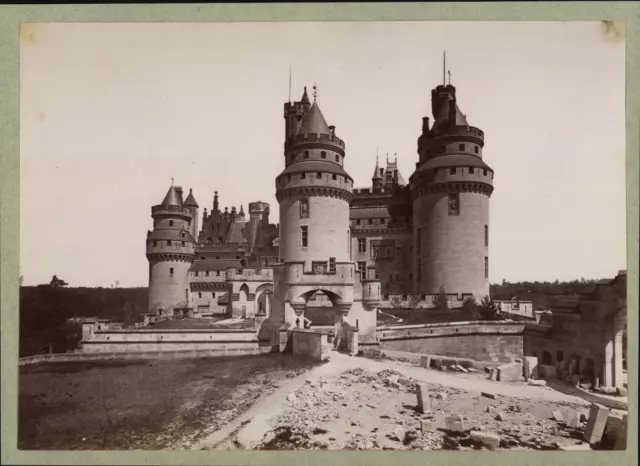 France, Château de Pierrefonds, ca.1880, tirage vintage Tirage vintage, tirage