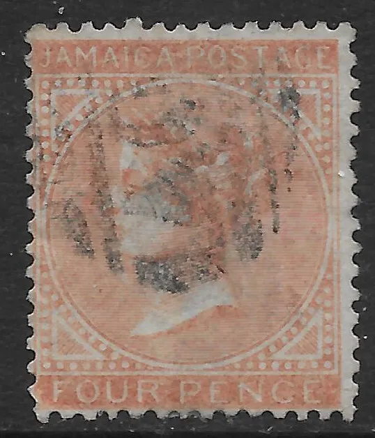 Jamaica British Colonies 1860 Queen Victoria 4P wm ananas Mi n.4 US