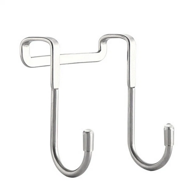 Nessun pugno necessario! Gancio doppio a S in acciaio inox per armadi da bagno e cucina