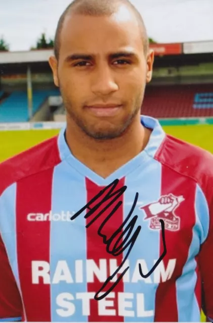 Marcus Williams Hand Signed 6X4 Photo - Football Autograph - Scunthorpe United.