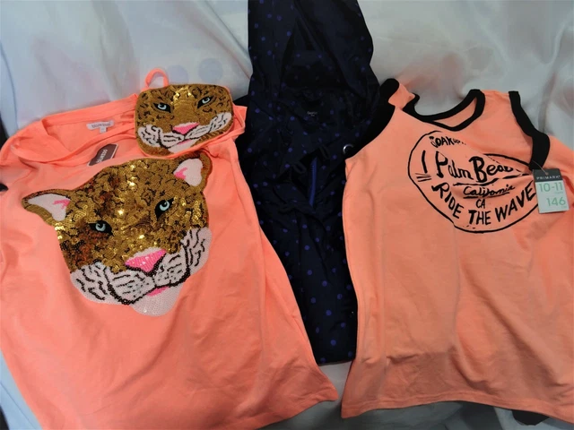 bundle age 10-12 girls t shirts rain jacket jeans socks GEORGE GAP NEXT PRIMARK  3