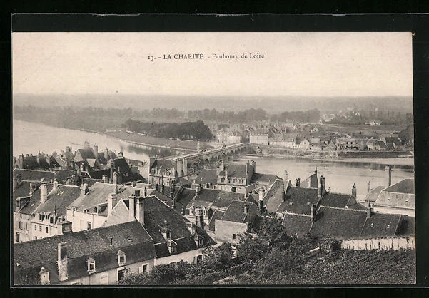 CPA La Charité, Faubourg de Loire