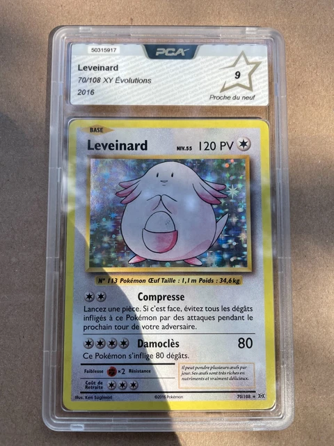 70/108 leveinard holo Évolution Xy Pca Psa Display Etb Pokémon 🔥🔥🔥 carte 
