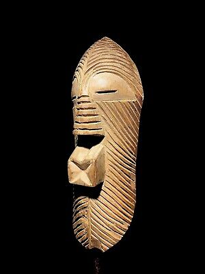 West African songye kifwebe mask Vintage Hand Carved Wooden Tribal African- 2053