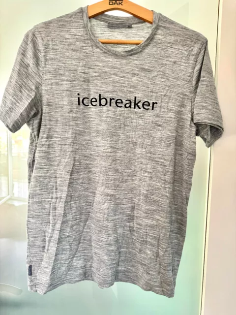 ORIGINAL ICEBREAKER T-Shirt, grau, Größe M, Merinowolle